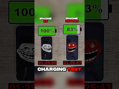 IPHONE 15 VS IPHONE 15 PLUS BATTERY 🔋 TEST?