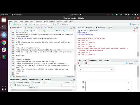 Shiny: Debugging