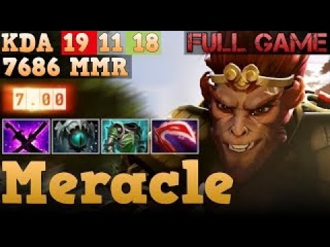 New meta 7.00 Monkey King by Meracle. Dota 2 full game.
