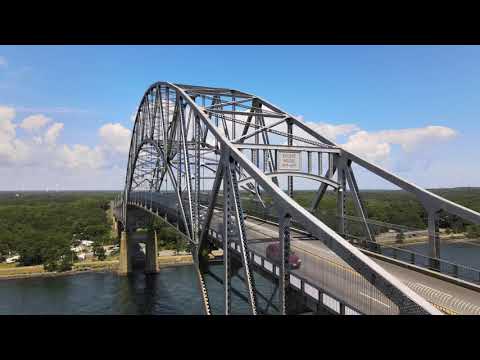Above It All at the Bourne Bridge, Bourne MA - DJI Mavic Air 2 - 4K Drone Flight
