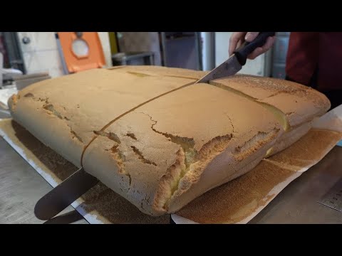 How to make a giant Taiwanese castella ㅣ how to make Giant Cheese Castella ㅣ Shilin Night Market I