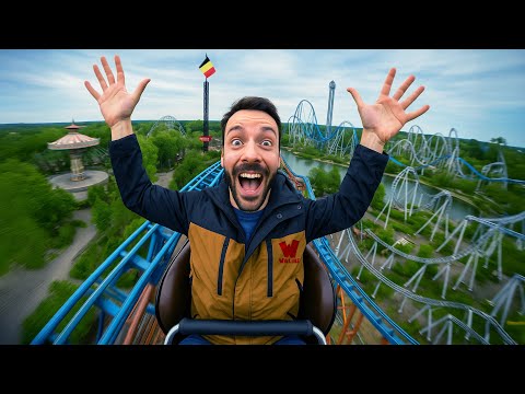 I tested the new roller coaster at Walibi in Belgium! 🇧🇪