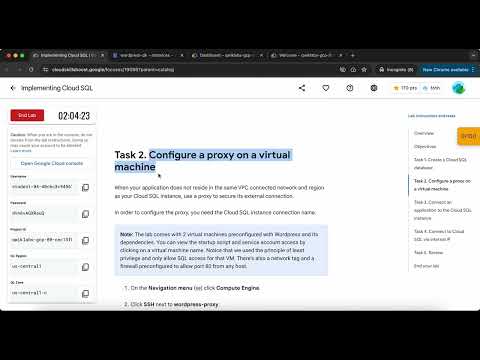 Cloud SQL for MySQL Qwik Start GSP151
