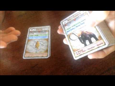 Rise of Man: Stone Age, Game pieces and setup (prototype pieces)