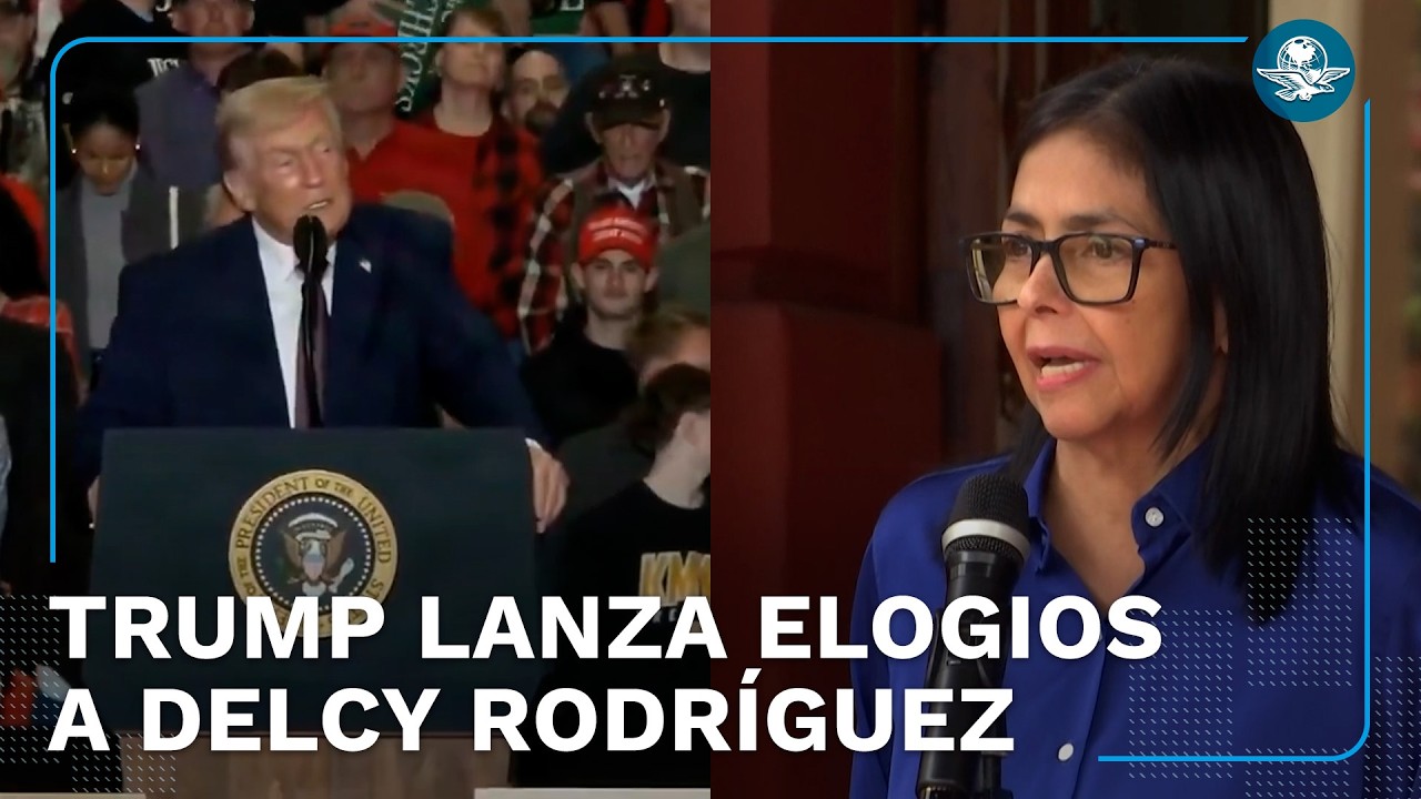 Trump reconoce llamada con Delcy Rodríguez y la llama “fantástica”