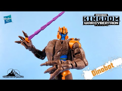 Transformers War for Cybertron Kingdom Voyager Class DINOBOT Video Review