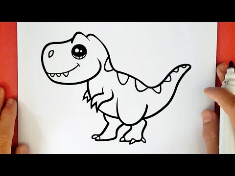 COMMENT DESSINER UN DINOSAURE T-REX KAWAII
