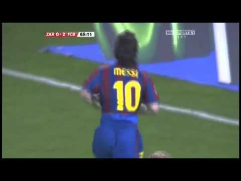 Lionel Messi Amazing Solo Goal vs Zaragoza HD