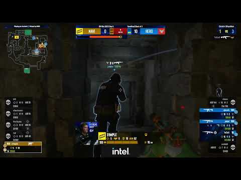 s1mple 1v3 clutch to help NAVI got first win round