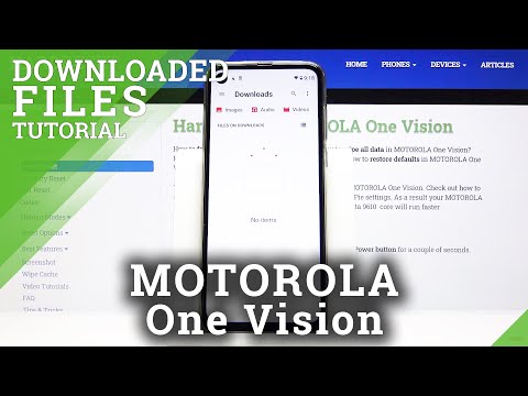 How to Find Downloaded Files in MOTOROLA One Vision – Downloading Folder