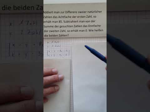 Lineare Gleichungssysteme - Textaufgaben - Zahlenrätsel
