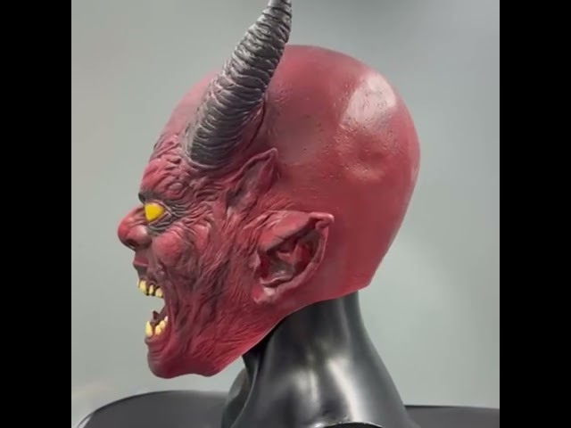 Vídeo relacionado con BOOSHMall Máscara de Terror para Halloween - Máscara Espeluznante de Látex para Fiesta, Accesorio de Disfraz Aterrador para Adultos y Adolescentes