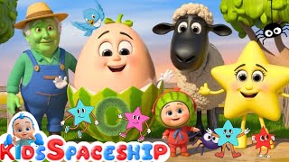 Twinkle Twinkle little Star, How I wonder what you are | Kids Spaceship | Nursery Rhymes & Poem Song
