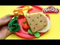 Playdoh Sandwich How to Make sandwich by Unboxingsurpriseegg