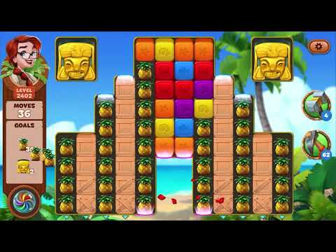 Lost Island Blast Adventure Level 2402 NO BOOSTERS - A S GAMING ✔️