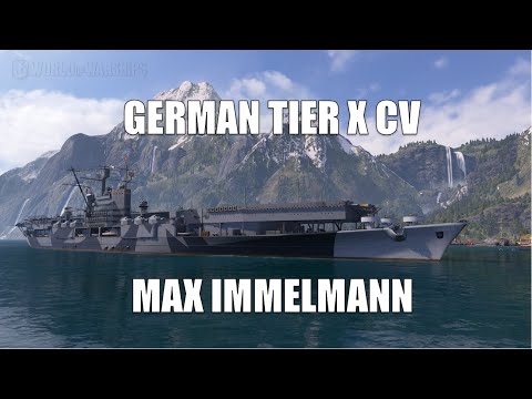 German Tier X Freemium Aicraft Carrier Max Immelmann - gameplay