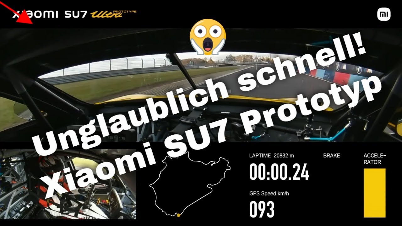 Xiaomi SU7 Ultra Prototype bricht Nürburgring Rekord | die volle Runde