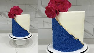 Buttercream textured cake technique | Cake decorating tutorials | Sugarella Sweets