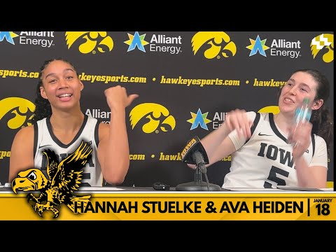 Hannah Stuelke & Ava Heiden - Michigan State | Iowa Women's Basketball | Jan. 18
