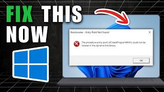The Procedure Entry Point Not Found Dynamic Link Library Error Fixing In Windows