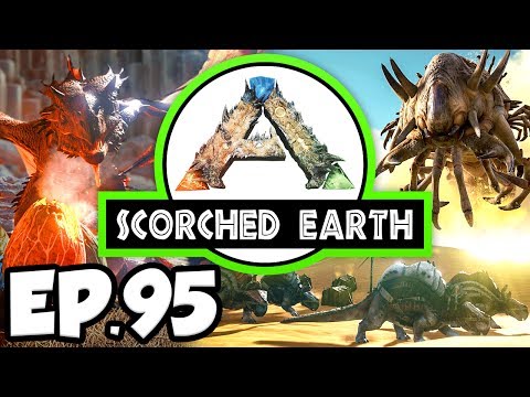 ARK: Scorched Earth Ep.95 - NEW EGG AREA, POISON BA ARGY TAME ATTEMPT!!! (Modded Dinosaurs Gameplay)