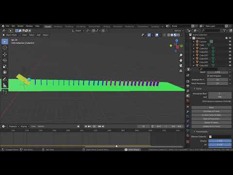 why rigid body animation frame limit to 250 || Blender 2.9 ||  Blender 2021 05 26 10 09 52