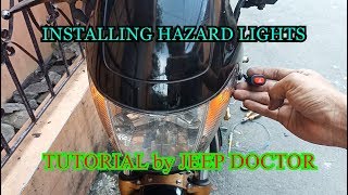 How to install HAZARD Lights on Motorcycle