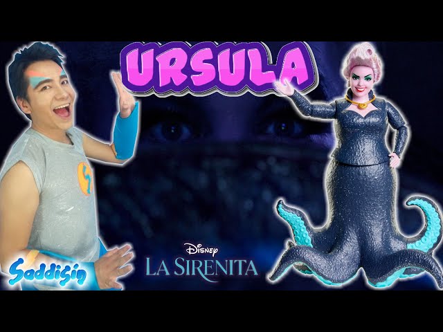 Vídeo relacionado con Mattel Disney La Sirenita Muñeca Úrsula villana con tentáculos de purpurina articulados, juguete +3 años (HLX12)