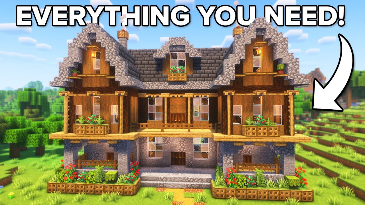 Minecraft: The ULTIMATE Survival Mansion | Tutorial🏠 - Minecraft Builders