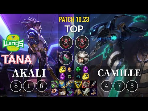 JAG TaNa Akali vs Camille Top - KR Patch 10.23
