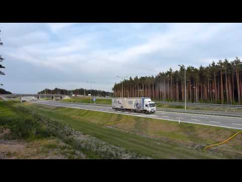 Autostrada A2 - Węzeł Rzepin, kilkanaście godzin po rozpoczęciu pobierania opłat.