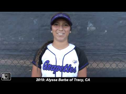 2019 Alyssa Barba Third Base Softball Skills Video