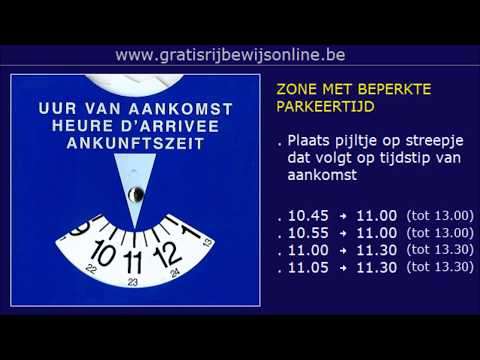 LES 27 Blauwe zone en parkeerschijf