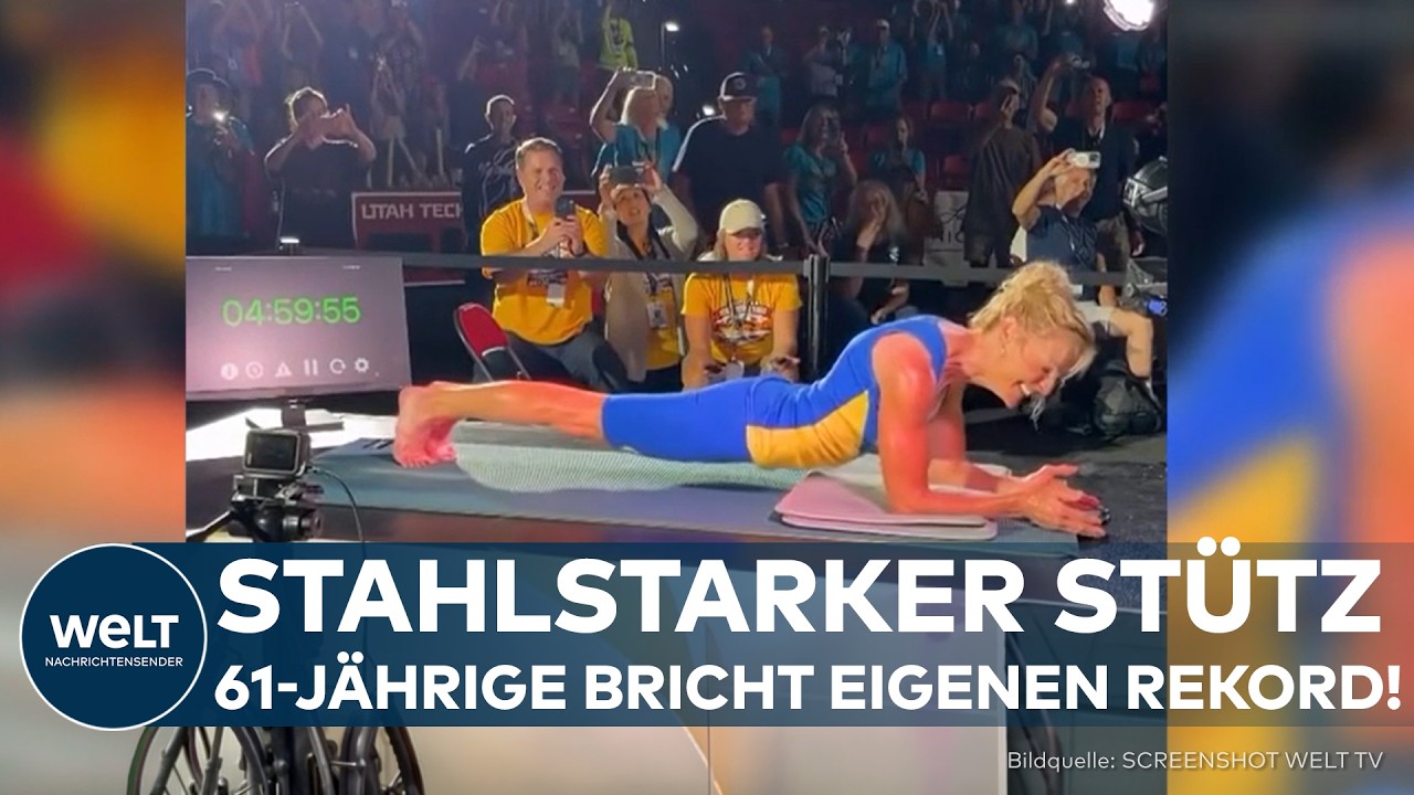 WELTREKORD: Stahlstarker Stütz! Donna Jean Wilde hält 300 Minuten durch und knackt eigenen Rekord!