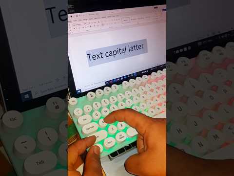 How to change small letters into Capital letter in MS word