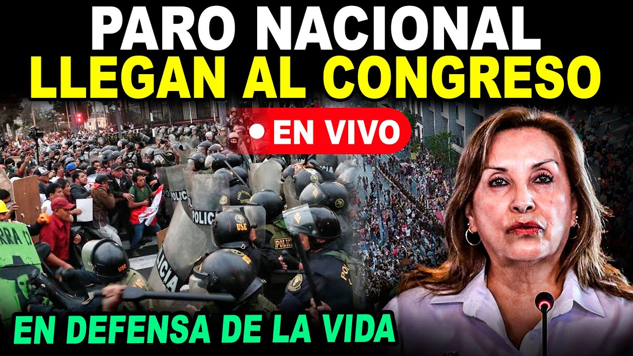 🔴TODO EL PERÚ SALE AL PARO NACIONAL / HACE TEMBLAR EL CONGRESO 23 OCT