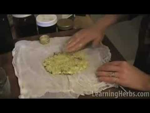 Herbal plaster: Garlic cough remedy - YouTube