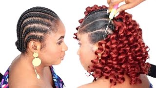 Quick and Simple Girls Hairstyle Using Braid Extension / How To Curl Braid Extension Tutorial