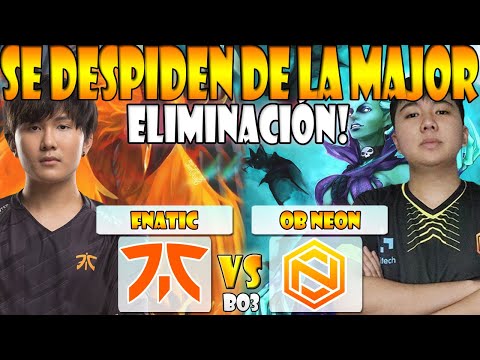 FNATIC VS OB NEON BO3[GAME 3] ELIMINACIÓN LOWER- ONE ESPORTS SINGAPORE MAJOR - DOTA 2 PRO