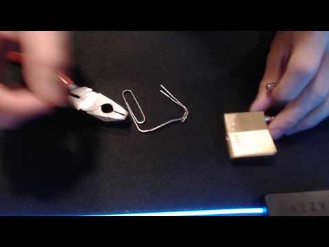 Picking a Lock With Paper Clips