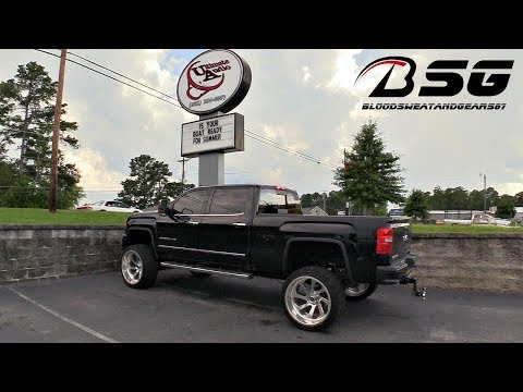 GMC Sierra Denali HD on 26x14 Fuel Off-Road Wheels w/ 37x13.50R26LT Gladiator X Comp M/T (Mud Tires)
