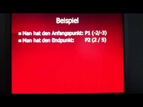 Mittelpunkt eines Vektors berechnen - Vektorrechnung