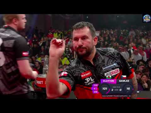 Jonny Clayton vs Adam Gawlas European Tour 1 - 1/16-finals