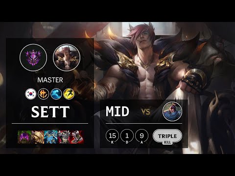 Sett Mid vs Yasuo - KR Master Patch 10.23
