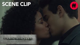 Shadowhunters | Season 2, Episode 18: Simon and Maia Kiss at the Dock | Freeform