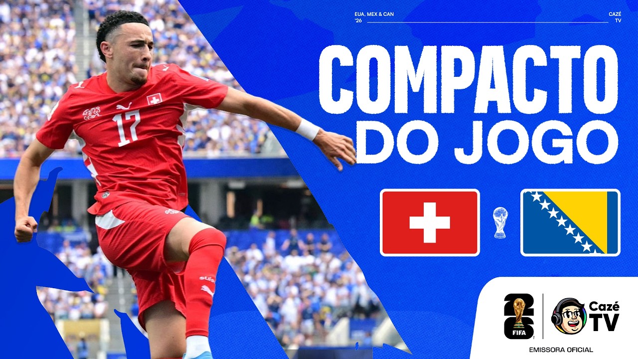 COMPACTO: SUÍÇA X BÓSNIA | COPA DO MUNDO FIFA™ 2026 | 2ª RODADA | FASE DE GRUPOS