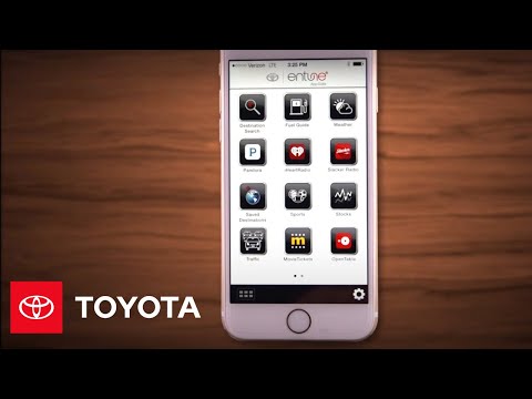 Toyota Entune 3.0: Setting up Entune App Suite - YouTube