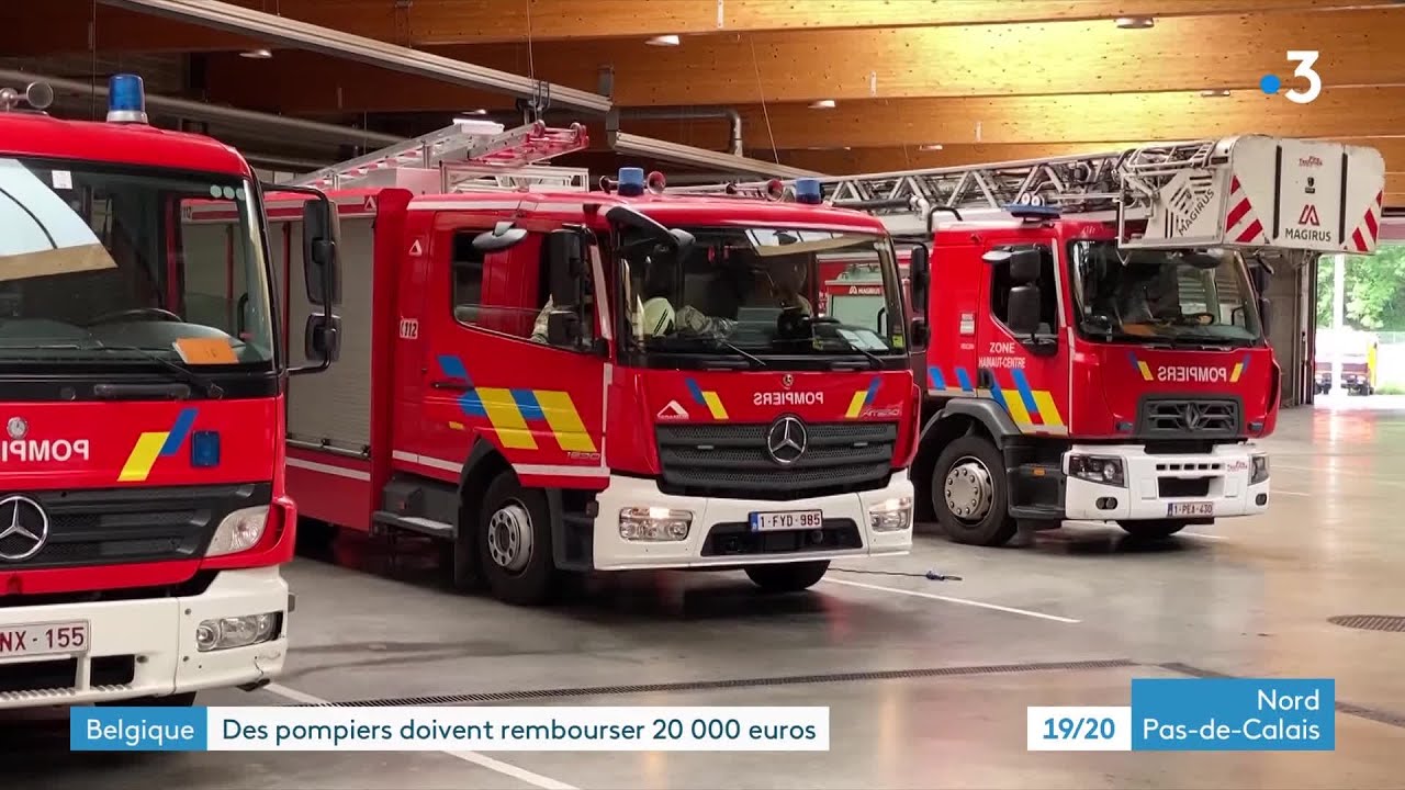 Les pompiers belges de la caserne de Mons trop payés doivent rembourser 20 000 euros