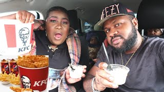 KFC MUKBANG | family bucket and rice box |  WATCH US EAT | THE MOFOR FAMILY