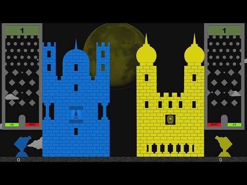 Castle Destruction Marble Race in Algodoo ☆ The War Day #61-65